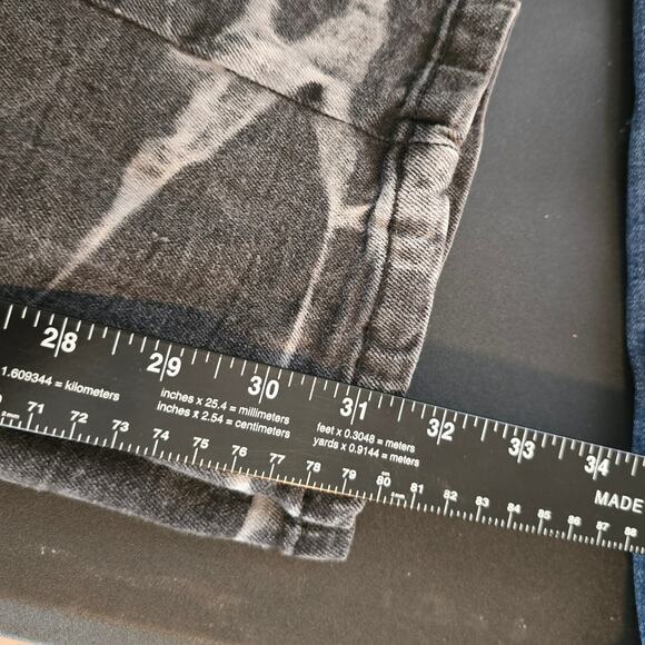 Evolution In Design Men's Acid Wash Tie Dye Stretch Skinny Jeans Gray Size 34x34 - Picture 11 of 11